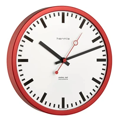 Afbeelding van Hermle Stationslocomotief 30471 360870 radiografisch, rood, diameter 30 cm x 5