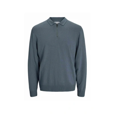Afbeelding van Jack &amp; Jones Einfarbig Longsleeve, Heren, Maat: XS, Oceanview