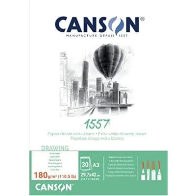 Afbeelding van Canson 204127415 1557 teken en schetspapier, A3, zuiver wit