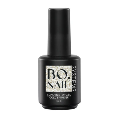 Afbeelding van BO Soakable Top Gel Gold Shimmer 15ml