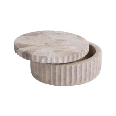 Afbeelding van Present Time Schaal Bowl With Lid Bruin Ø15cm Modern