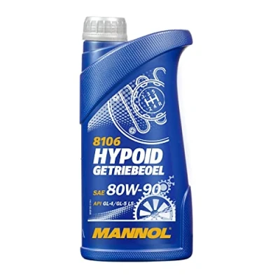 Afbeelding van MANNOL Hypoid Transmissieolie, handgeschakelde transmissie, 80W 90 API GL 4/GL 5 LS, 1 liter