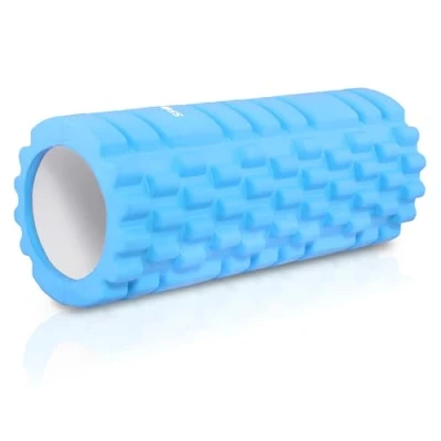 Afbeelding van Springos Foam Roller Massage Trigger Point Fitness Medium Hardheid 33 cm Lichtblauw
