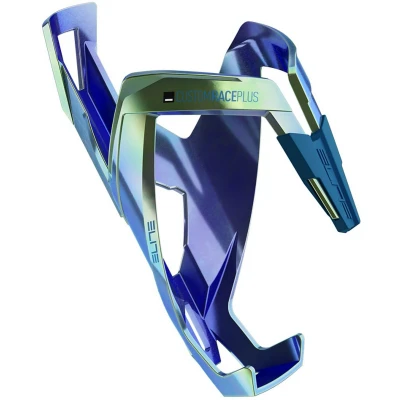 Afbeelding van ELITE Bidonhouder Custom Race+ Shiny Blauw Groen