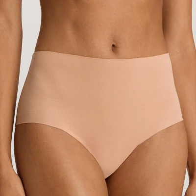 Afbeelding van Hanro dames High waisted naadloze slip in de kleur Beige, maat: XL