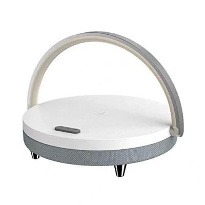 Afbeelding van Blaupunkt BLP0420 Mono Bluetooth Speaker Wit 5 W LED met draadloze laadmogelijkheid