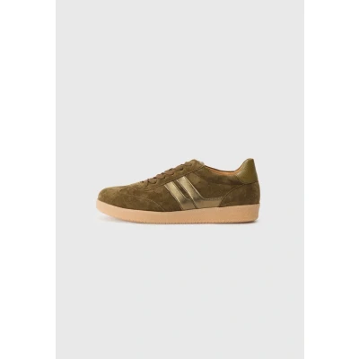 Afbeelding van Gabor Low Top sneakers voor dames, lage schoenen, beste pasvorm, Olive Loden 11, 41 EU