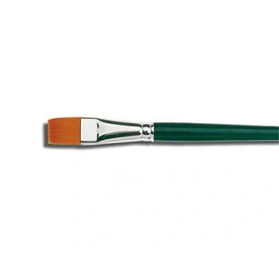 Afbeelding van KREUL 721104 Universele penselen Basic Synthetics van fijn nylonhaar, plat, maat 4, voor kunst, hobby, school en grootschalig gebruik