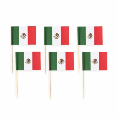 Afbeelding van Cocktailprikkers Mexico 50 stuks