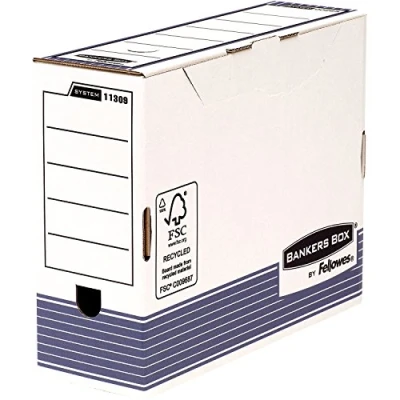 Afbeelding van Archiefdoos Fellowes Blauw 10 Stuks Wit A4