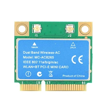 Afbeelding van MINI PCI E kaart, 1200M 2,4 GHz / 5 Dual band Draadloze Netwerkkaart, voor Intel 8265 chip, Ondersteuning 802.11a B/G/N/AC