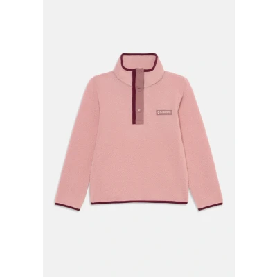 Afbeelding van Columbia Jeugd Unisex Helvetia 2 Half Snap Fleece, Fleece Pull Over, Eraser Roze, Fig, XXS