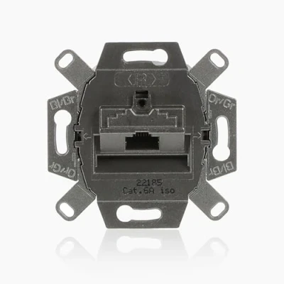 Afbeelding van Busch Jaeger Datacontactdoos 1x RJ45 Cat. 6A 0218/11 101