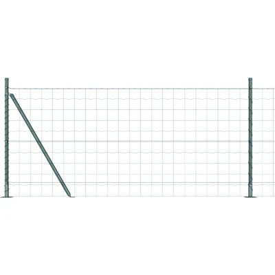 Afbeelding van vidaXL Euro Fence Set van 2 Groen PVC gecoat metaal 10 x 0,8 m