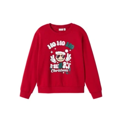 Afbeelding van Name it Nkfvismas Unisex Sweater voor kinderen, Maat: 122/128, Jester red
