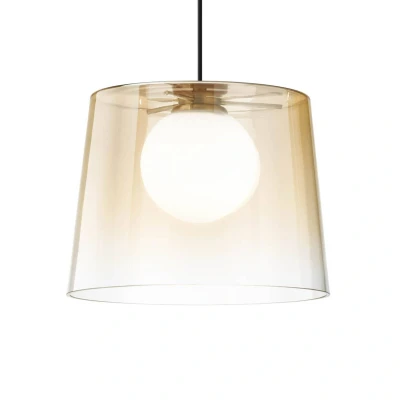 Afbeelding van Ideallux Ideal Lux Fade LED hanglamp amber transparant