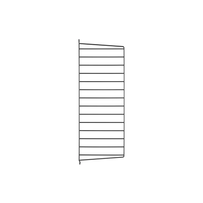 Afbeelding van String wandpaneel zwart, 75x30 cm, 1 pack