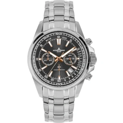 Afbeelding van Jacques Lemans Liverpool Chronograaf, Heren, Maat: One Size, Steel black rose gold