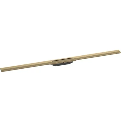 Afbeelding van hansgrohe RainDrain Flex 1200, 56047140, in te korten, geborsteld, brons, kant en klare set douchegoot