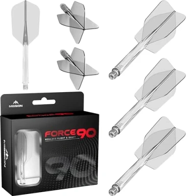 Afbeelding van MISSION FORCE 90 SLIM CLEAR DART FLIGHTS INBETWEEN TWEENIE
