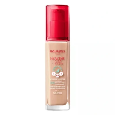 Afbeelding van 3x Bourjois Paris Healthy Mix Clean Foundation 51.5 Rose Vanilla 30 ml