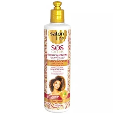 Afbeelding van Salon Line : SoS Curls Keratin &amp; Castor Oil Curl Activator 300ml