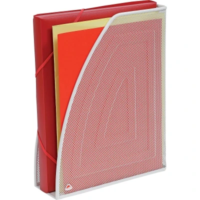 Afbeelding van Alba tijdschriftenhouder in mesh metaal, wit