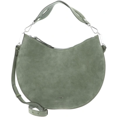 Afbeelding van COCCINELLE Leren schoudertas Sunup Handbag Suede Leather Greenery mintgroen