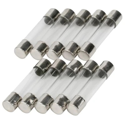 Afbeelding van Verpakking van 10 SeKi fijne zekeringen A, 6 x 30 mm, Flink; glaszekering 250 V