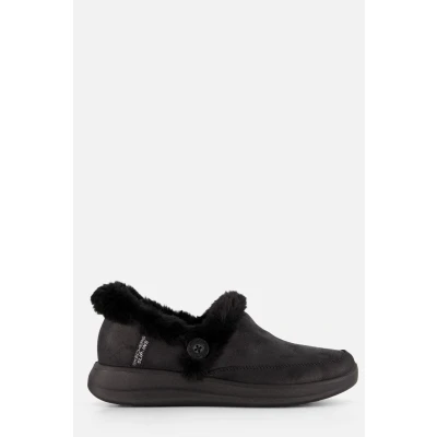 Afbeelding van Skechers Hands Free Slip Ins Cozy Escape dames pantoffel Zwart Maat 38