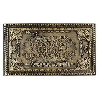 Afbeelding van Fanattik Harry Potter Hogwarts Express treinkaartje Limited Edition Metalen replica