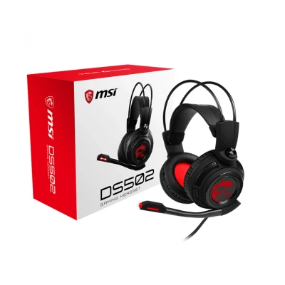 Afbeelding van MSI DS502 Gaming headset 7.1 USD Geschikt voor PC, Playstation, XBOX en Switch
