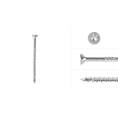 Afbeelding van Spaanplaatschroeven Verzinkt 6 x 90 mm Torx 25 met snijpunt Doos 100 Stuks