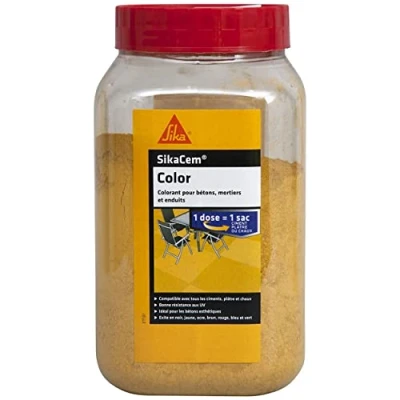 Afbeelding van Sikacem color s 400 gr, geel, pot