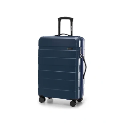 Afbeelding van WITTCHEN COMODO Line koffer Bagage van ABS Telescopisch Handvat TSA slot 4 dubbele wielen, donkerblauw, Mittlerer koffer, middelgrote