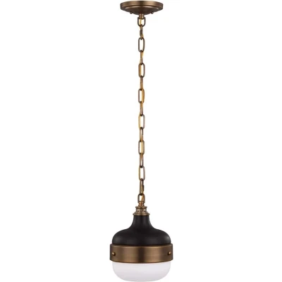 Afbeelding van Feiss LED Pendelarmatuur Cadence 1X E27 Max 60W Dimbaar Dark Antique Brass/ Matte Black