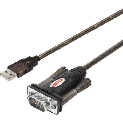 Afbeelding van UNITEK Y 105 seriële kabel Zwart 1,5 m USB Type A DB 9