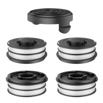 Afbeelding van CHIHOLEN 4 stuks grastrimmer draadspoel, compatibel met Einhell 3405685, reservedraadspoel voor GC ET 4530 Aldi Gardenline GLR GLT, Ø 2 mm 10 m, spoelafdekking TLE 02 1 (4 spoel + dop)