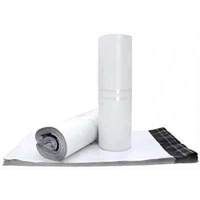Afbeelding van Sipobuy 100 Pcs Mailing Post Express Zakken, Pe Materiaal Seal Pack Verpakking Verzendkosten Mail Zakken Enveloppen Mailers, Waterdichte En Vochtbestendige (White 10X14in)