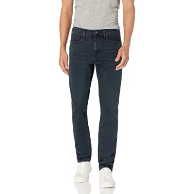Afbeelding van Amazon merk Goodthreads Comfort Stretch Slim fit Jean voor heren,Blauwe Zwarte Vintage,33W / 34L