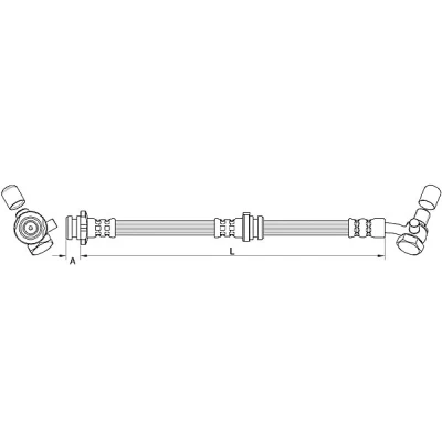 Afbeelding van METZGER 4111581 Remslang Vooras rechts 622mm M10x1mm RENAULT: Kadjar (HA_, HL_) 1.5 dCi 110, 1.6 130, 130 4x4, 1.2 TCe 165