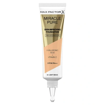 Afbeelding van Max Factor Miracle Pure Foundation 32 Light Beige 30 ml