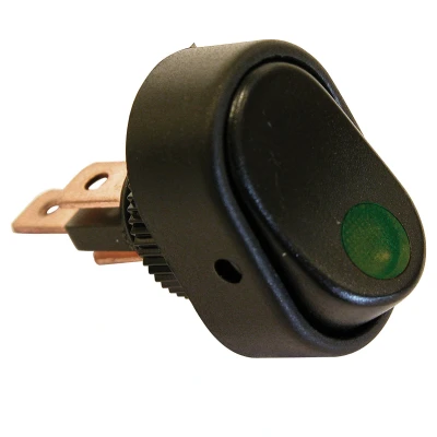 Afbeelding van Carpoint Schakelaar groene LED 12V 30A