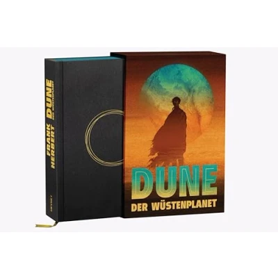 Afbeelding van Dune Der Wüstenplanet: Luxusausgabe: erfolgreichste Science Fiction Roman aller Zeiten mit Farbschnitt, herausnehmbarer farbiger Faltkarte und ... von Frank Herbert im Schmuckschuber: 7
