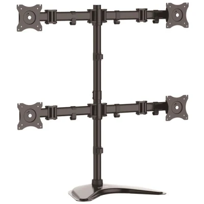 Afbeelding van StarTech.com ARMBARQUAD 27 Vrijstaand Zwart flat panel bureau steun