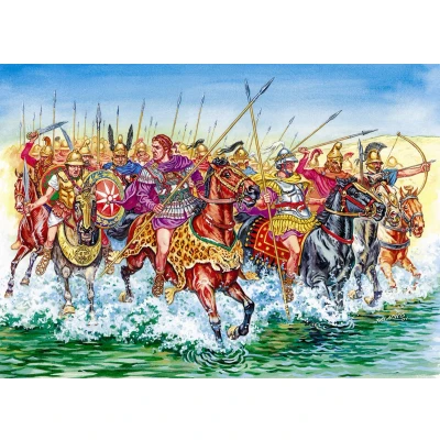 Afbeelding van 1:72 Zvezda 8007 Macedonian Cavalry UV B.C. Plastic Modelbouwpakket