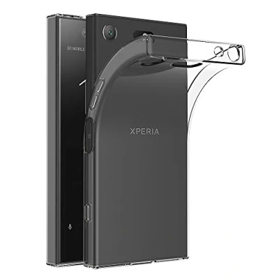 Afbeelding van AICEK Sony Xperia XZ1 Compact hoes, transparante siliconen beschermhoes voor Case Clear Doorzichtige TPU Bumper telefoonhoes (4,6 inch)
