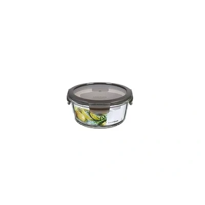 Afbeelding van LocknLock OVEN GLASS vershouddozen glas met deksel, 650 ml rond, diameter 155 x 75 mm, koelkast, vriezer en vaatwasser, borosilicaatglas tot 400 C, ovenbestendig, magnetronservies deksel