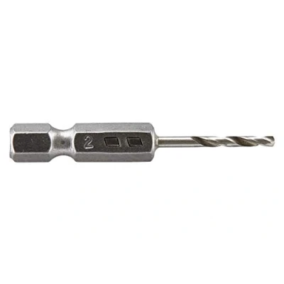 Afbeelding van Wolfcraft 7256000 HSS Metaal spiraalboor 2 mm Gezamenlijke lengte 47 Geslepen DIN 338 1/4 (6.3 mm) 1 stuk(s)