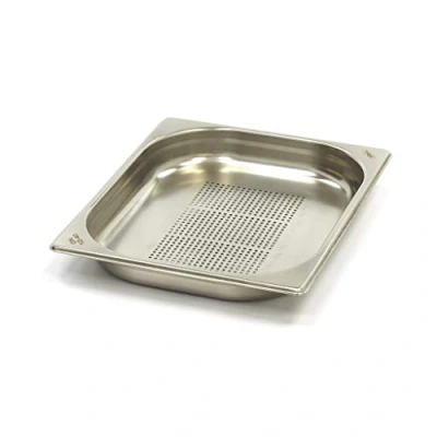 Afbeelding van Maxima Gastronorm Bak 1/2 GN 4 cm Diep RVS Geperforeerd Bakken